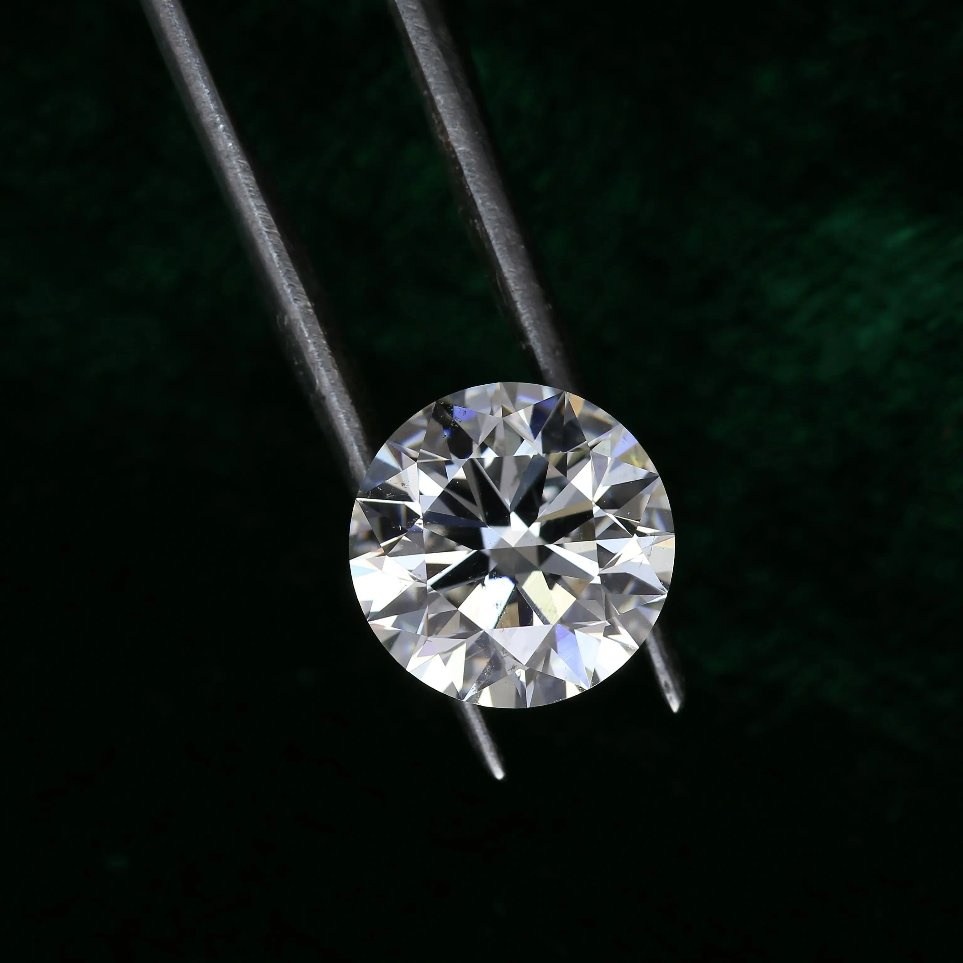 Piedra suelta de moissanita de corte redondo, 8 corazones 8 flechas, certificada GRA, D VVS1, 0.1-30ct, fuego brillante excelente para anillo de compromiso