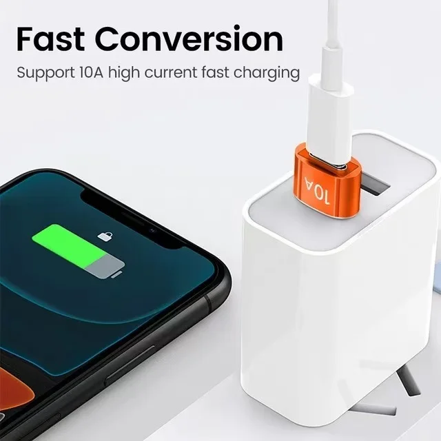 Adaptador OTG 10A /6AUSB A a USB C, convertidor tipo C a USB, adaptador USB 3,0 para Xiaomi 14 MacBook, conector OTG USB a tipo C