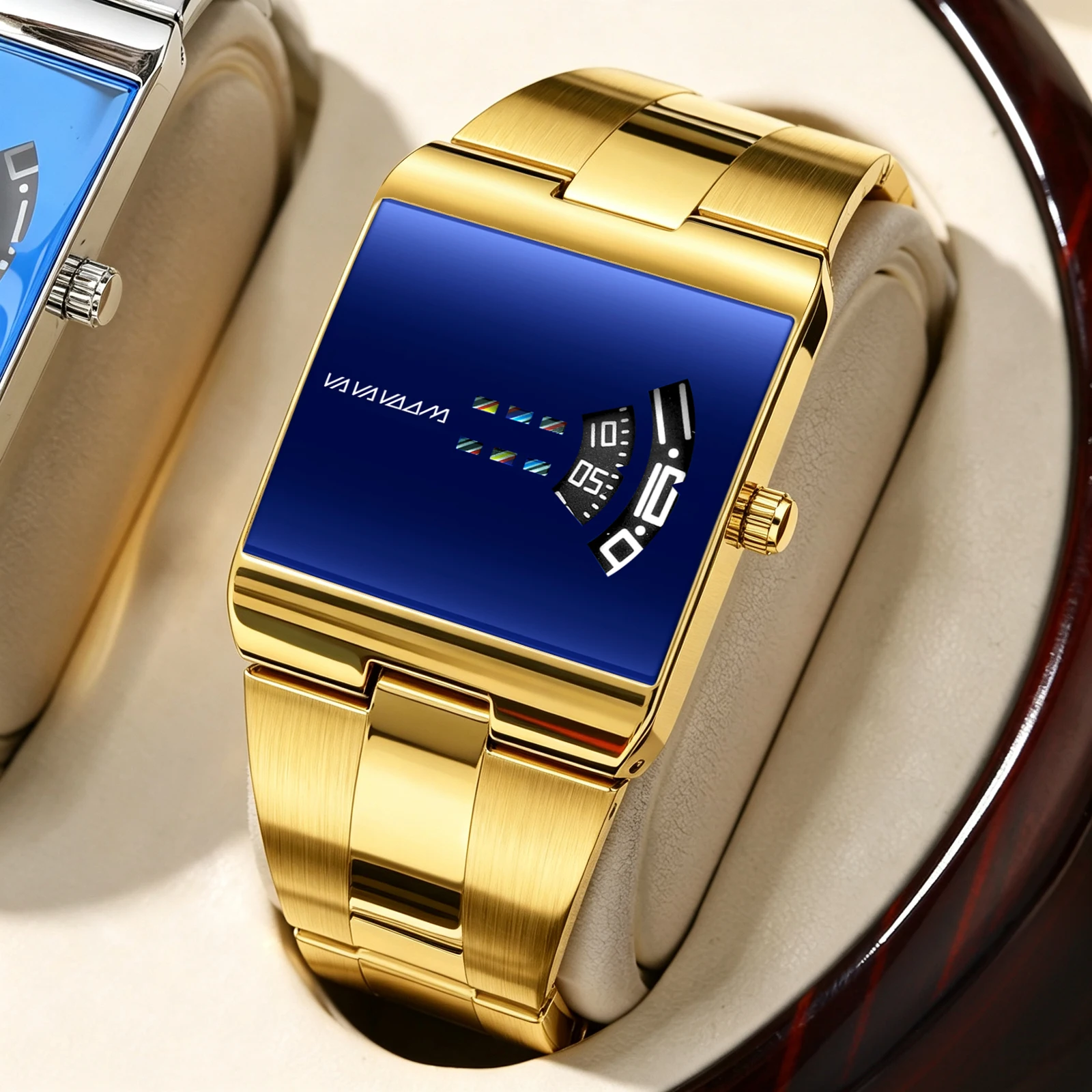 Relojes para hombre, reloj de cuarzo de marca original, relojes deportivos de acero inoxidable informales a la moda, resistentes al agua, de lujo, reloj informal de negocios