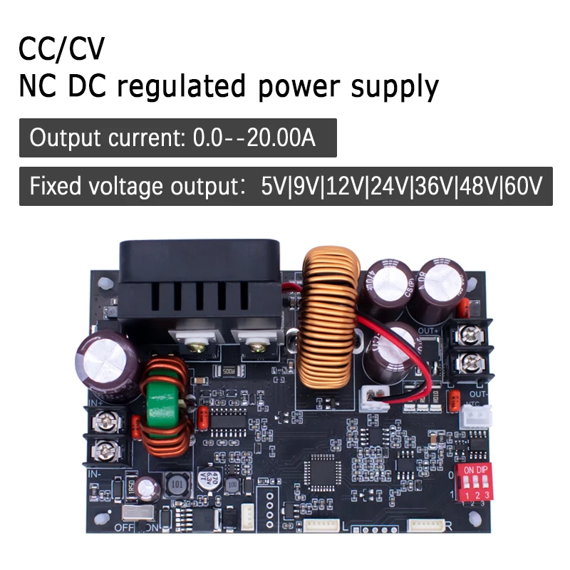 XY6020L 1200W CNC regulador de voltaje fuente de alimentación DC ajustable estabilizado 20A voltaje constante módulo reductor de corriente constante