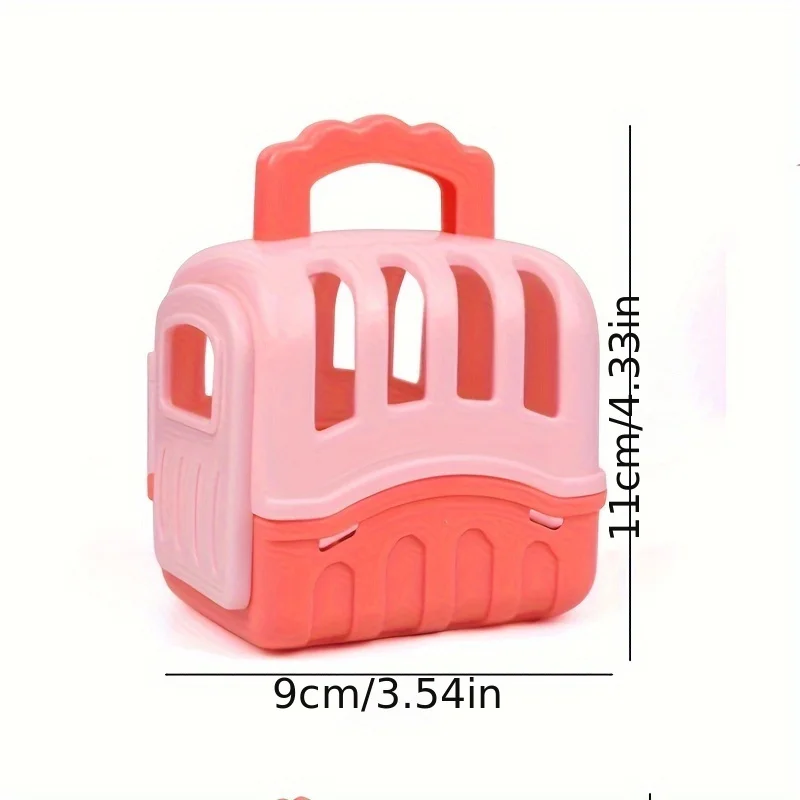 8 unids/set lindo perro cesta para mascotas juguetes familiares juego de muñecas para perros jaula para perros juguetes escena juguetes decoración de Navidad regalos