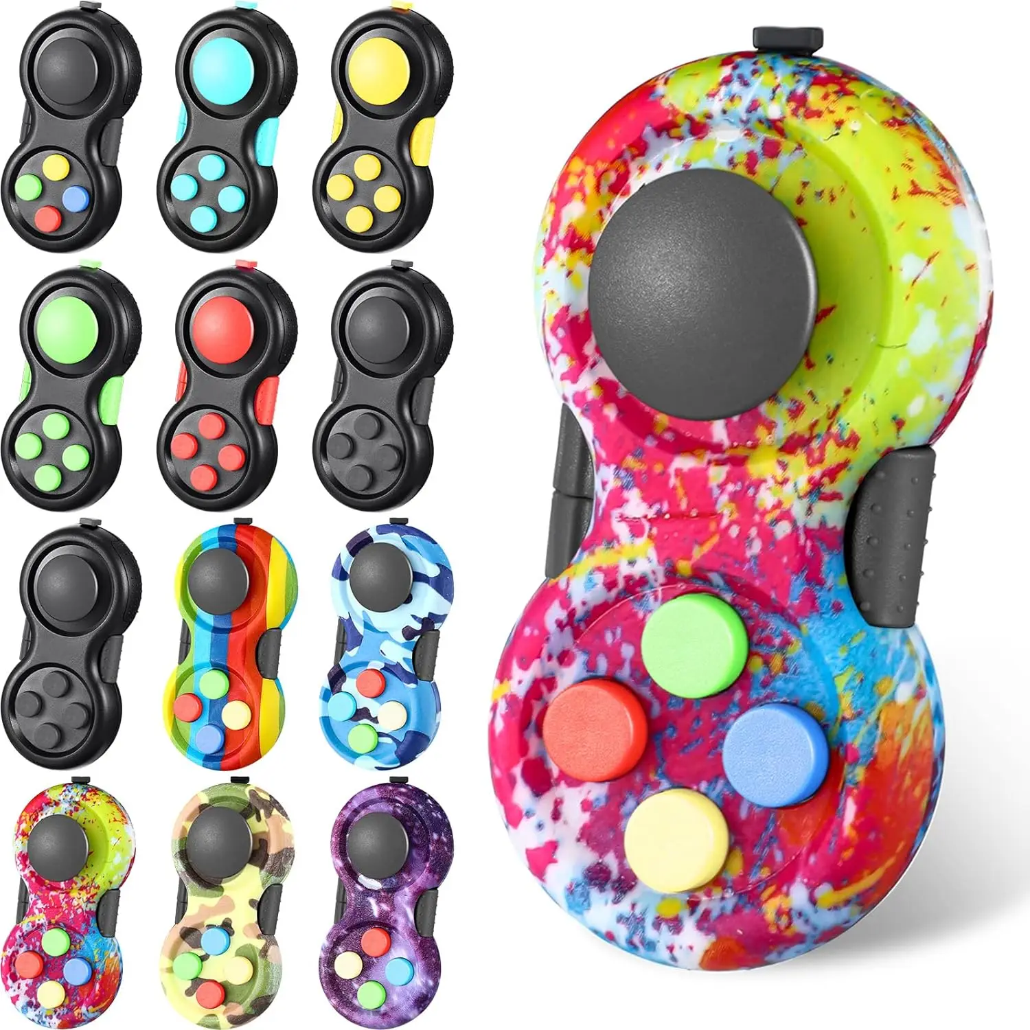 Fidget Pad Retro clásico controlador de Fidget portátil controlador de juego divertido Fidget Pad Packs juguetes clásicos