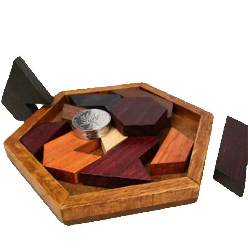 Rompecabezas de madera con forma geométrica, rompecabezas para niños, rompecabezas, juguetes de madera no tóxicos para niños educativos