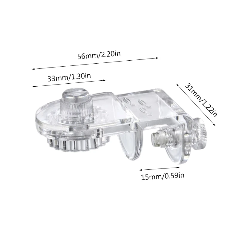 Accesorio de mamparo para pecera, soporte de abrazadera de red antisalto, Clip fijo transparente acrílico, Clips de cubierta para acuario, accesorios para acuario