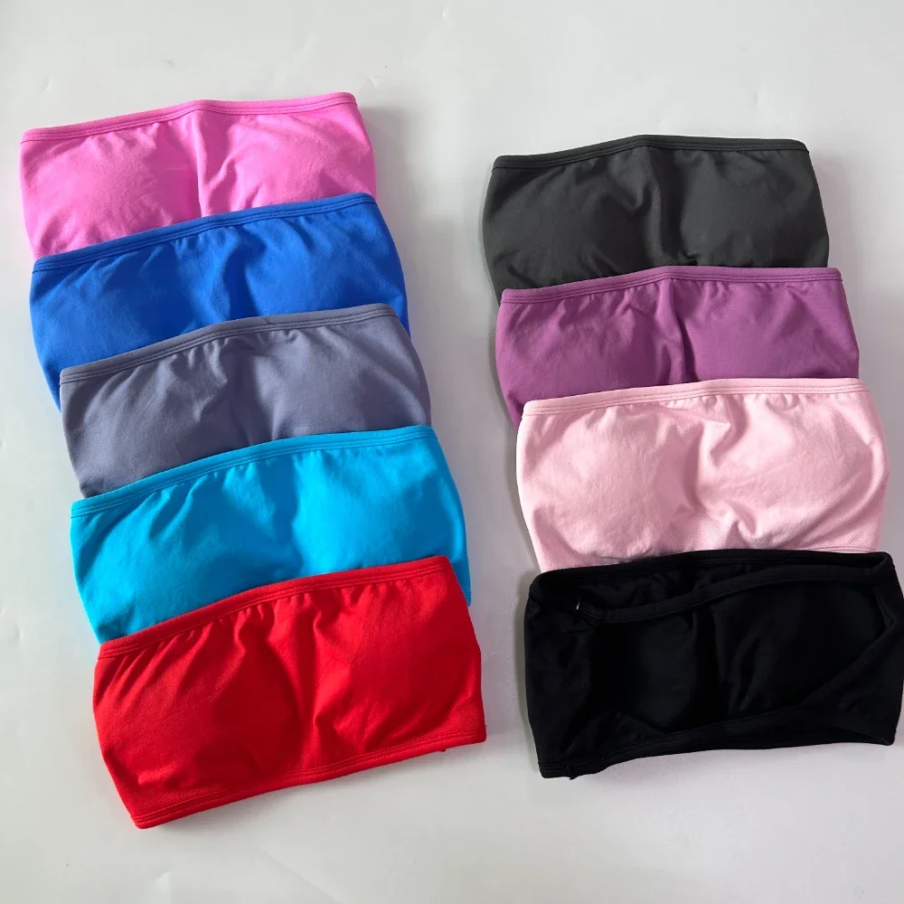 Pericic-Sujetador deportivo Bandeau con tirantes y espalda descubierta para mujer, camiseta sin mangas para Yoga, Top de gimnasio Sexy para entrenamiento y Fitness