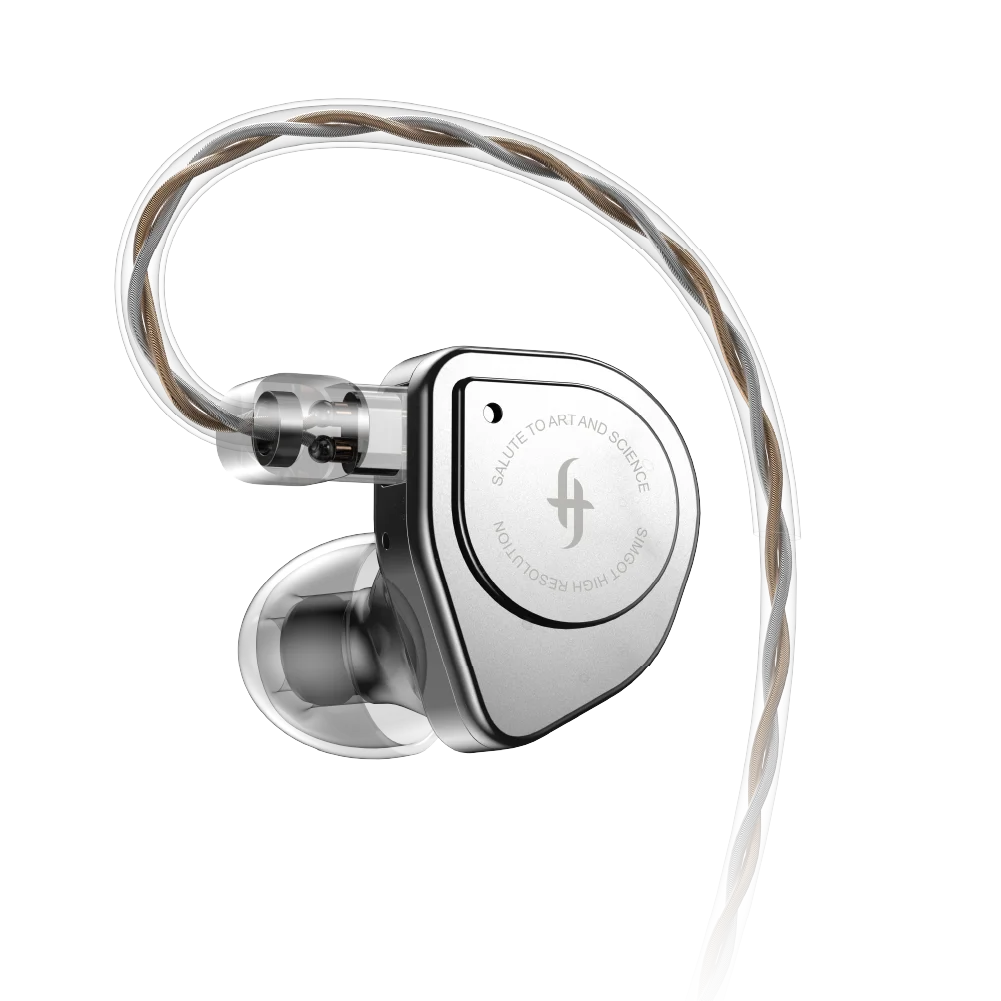 SIMGOT-auriculares internos EW200 con diafragma SCP de 10mm, circuito magnético Dual y controlador dinámico de doble cavidad
