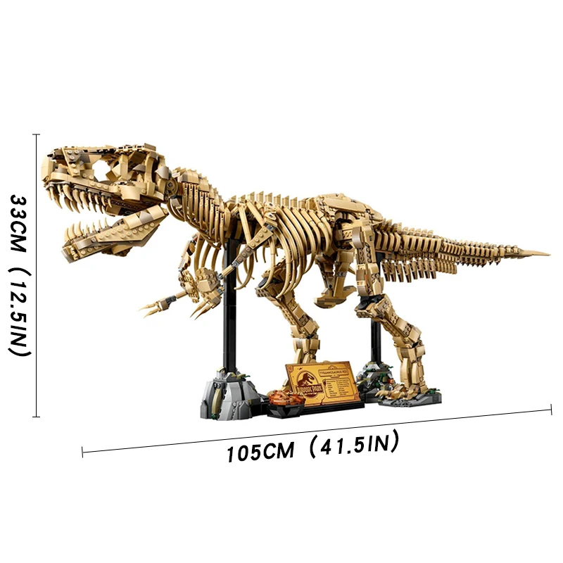 Set de Construcción de Bloques de Arquitectura de Dinosaurios para Decoración de Habitaciones, 3145 Piezas, Modelo de Ladrillos para Adultos, Regalos de Cumpleaños y Navidad