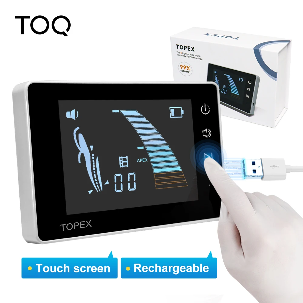 Localizador de Ápice Dental Recargable TOPEX Mini para Endodoncia, Equipo de Medición Precisa, Máquina Portátil