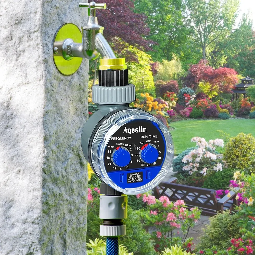 Temporizador de riego automático para jardín, válvula de bola/válvula solenoide, controlador de riego para el hogar, válvula electrónica de riego