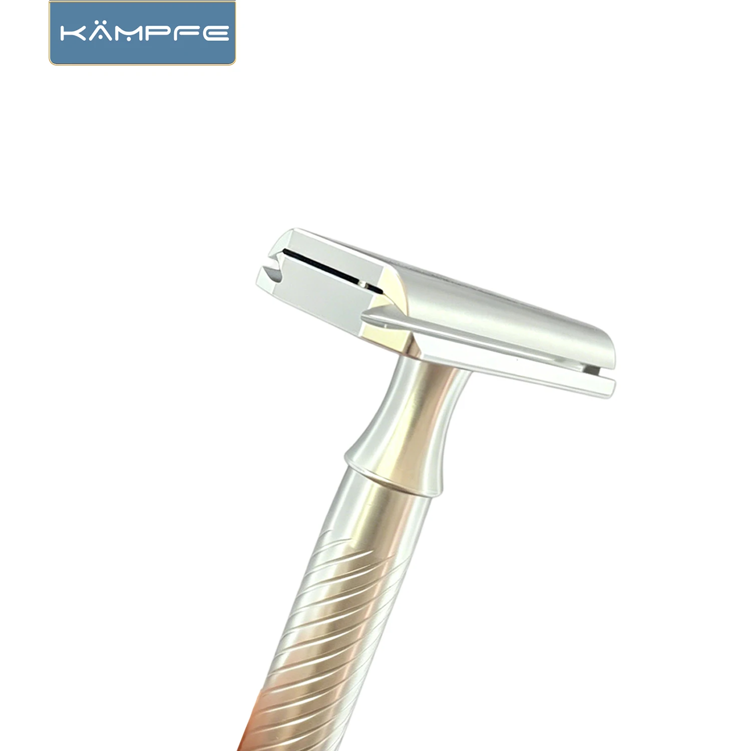 KAMPFE - Protector de Seguridad Metálico de Aluminio CNC Tradicional 30 °   Maquinilla de Afeitar Manual de Doble Filo con Ángulo Fijo para un Afeitado Preciso