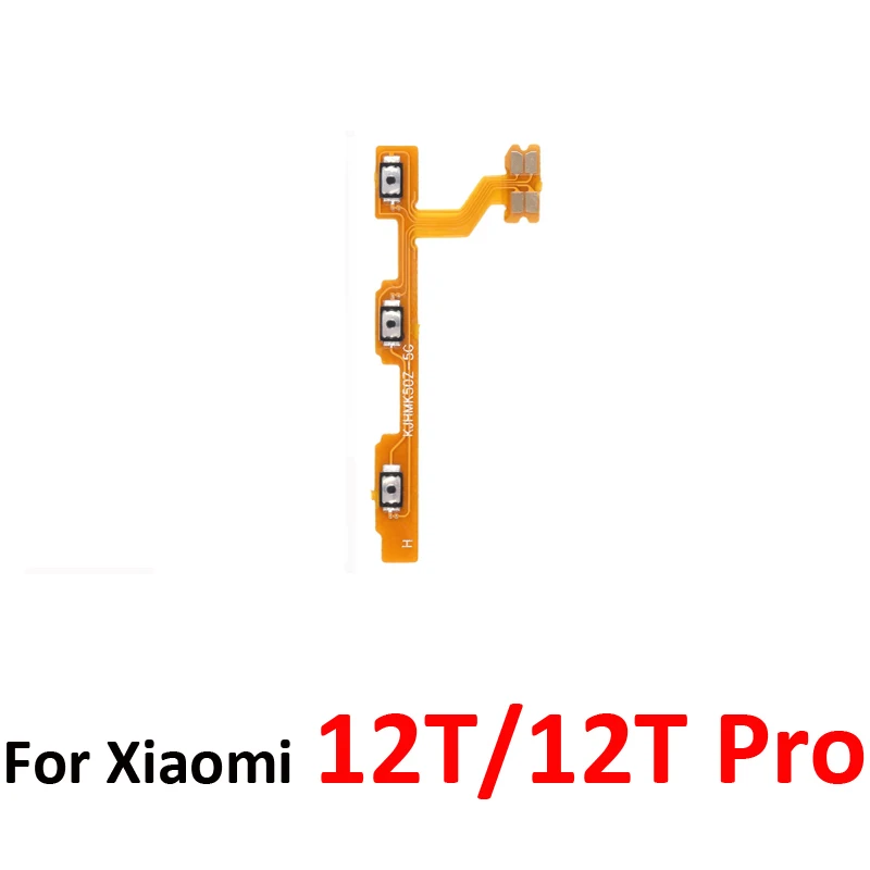 Botón de Encendido/Apagado y Volumen para Xiaomi MI 12T Pro, Nuevo Cable Flex Interno de Repuesto para Xiaomi 12T