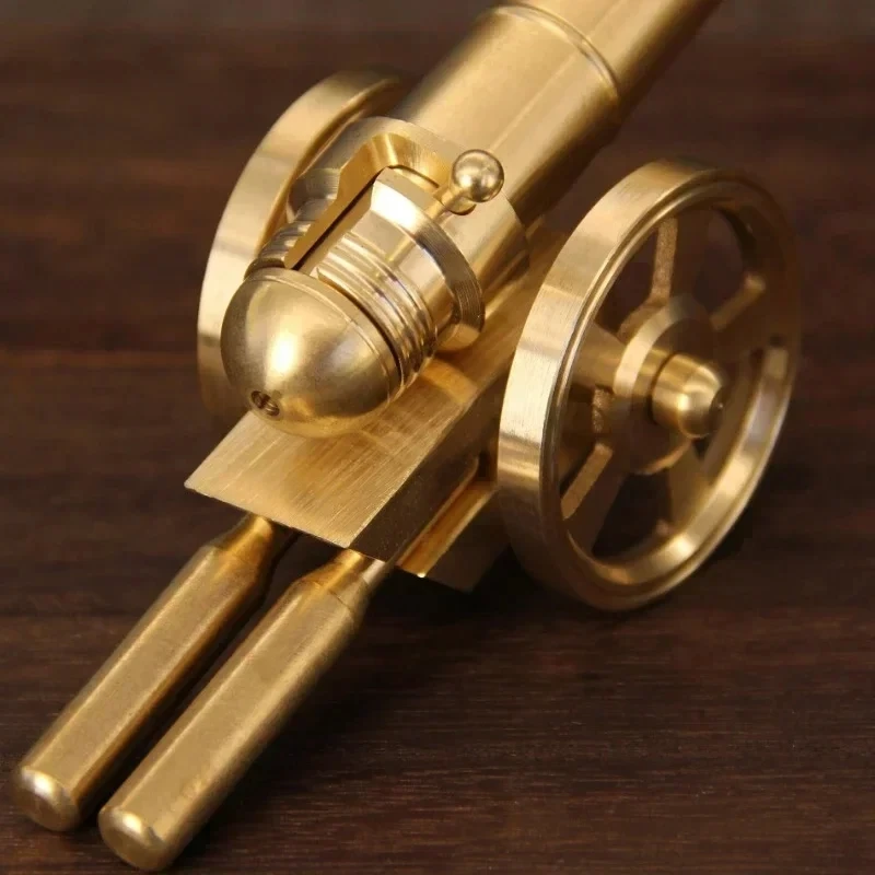 Mini cañón de Metal, cañón militar, modelo pequeño de adorno, Arsenal de la guerra Civil, Culverin de cobre para obra de arte de brazos en miniatura de Napoleón