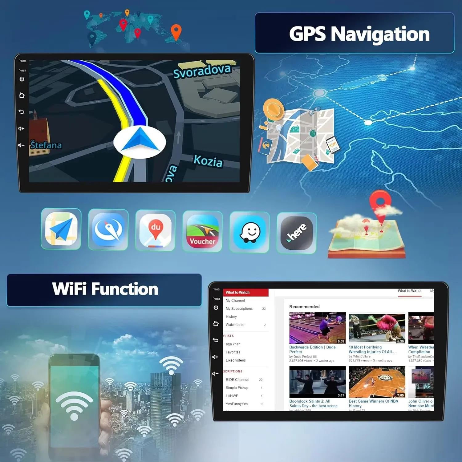 Radio para Auto Android 16 con Carplay para Honda CRV CR-V 1997-2001, Reproductor Multimedia de Video, GPS, Navegación, Autoradio Estéreo 2 Din DSP