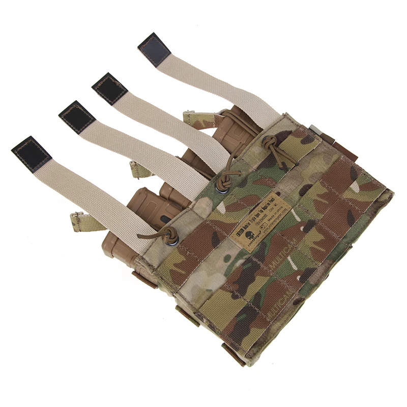 Emersongear 556 Triple Open Top Mag Pouch 5.56 Modular Magazine Pouch Molle para Caza, Wargame, Entrenamiento, Senderismo, Combate EM6355