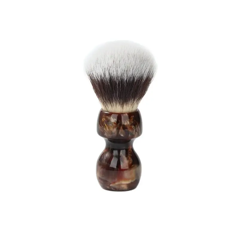 YAQI Caramel Cat's Whisker Pelo sintético Pincel de afeitar húmedo para hombre
