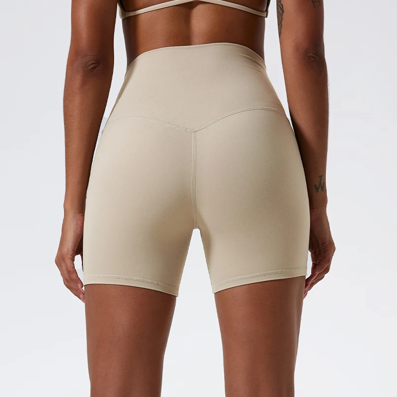 Hearuisavy Shorts de Yoga Suaves de Verano, Leggings Deportivos de Cintura Alta para Mujer, Shorts para Correr y Hacer Ejercicio