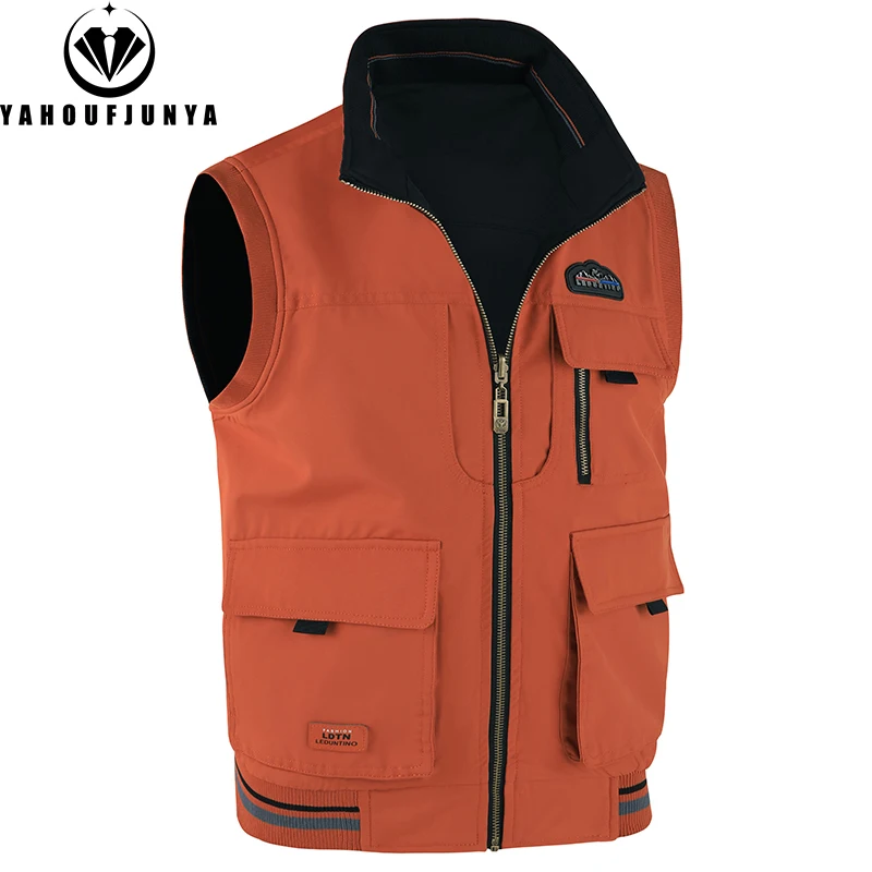 Chaleco de Verano 2026 para Hombre, Delgado, para Actividades al Aire Libre, con Cuello Alto, Transpirable, sin Mangas, para Camping y Pesca