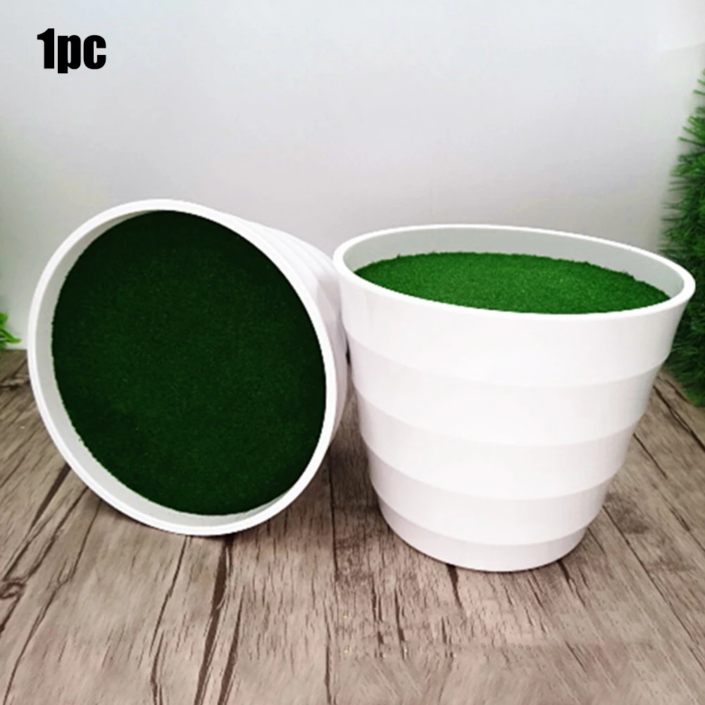 Maceta de plantas artificiales, maceta para vivero, florero de césped Artificial, planta gruesa de plástico blanco, maceta, decoración del jardín del hogar