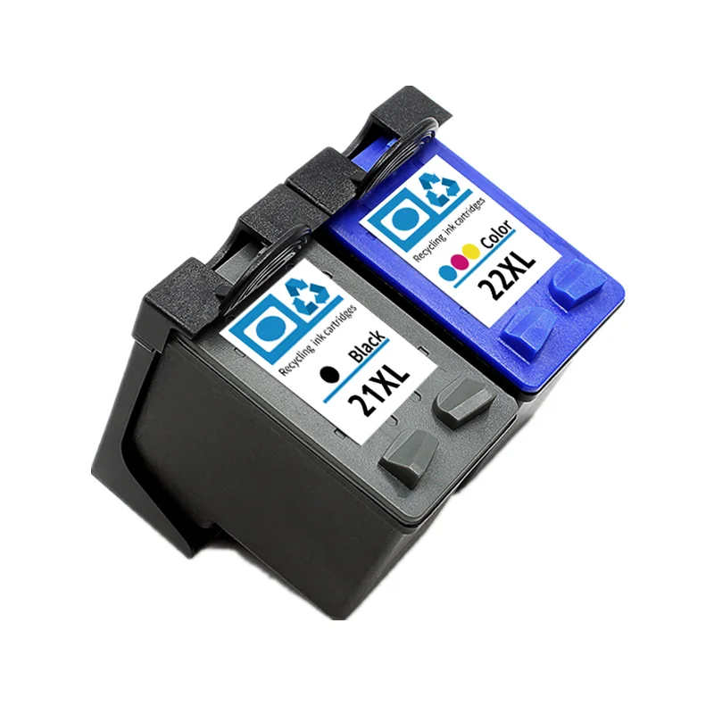 Reemplazo de cartucho de tinta Compatible 21 22 XL para impresora HP 21XL 22XL HP21 Deskjet F2180 F2280 F4180 F2200 F380 380