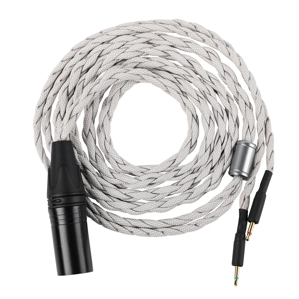 Tripowin-cable de actualización de auriculares Chapado en plata, cristal de cobre único de alta pureza, longitud de 1,5 m, Altura de 26AWG