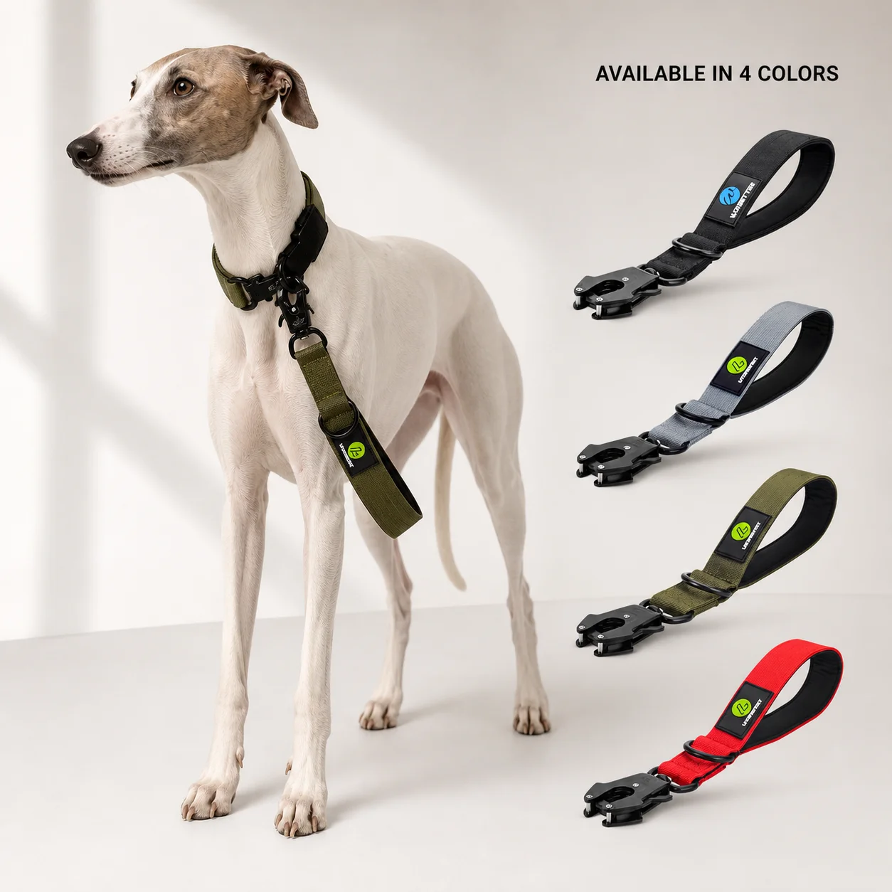 Liberación rápida tráfico militar grande Nylon resistente caminar mango de perro fuerte entrenamiento táctico correa de plomo Tsug cuello Se