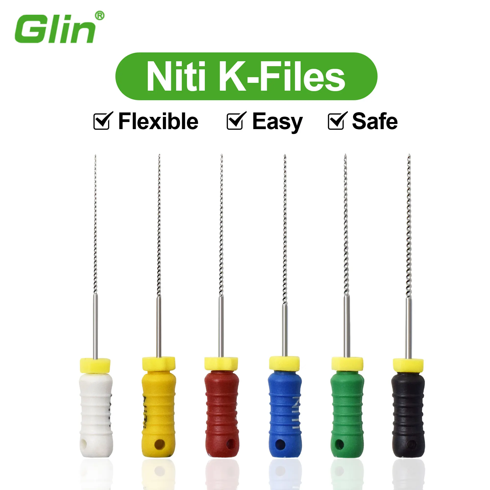 10 cajas de limas K endodónticas para conductos radiculares (uso manual), limas K dentales, instrumentos endodónticos, herramientas para dentistas