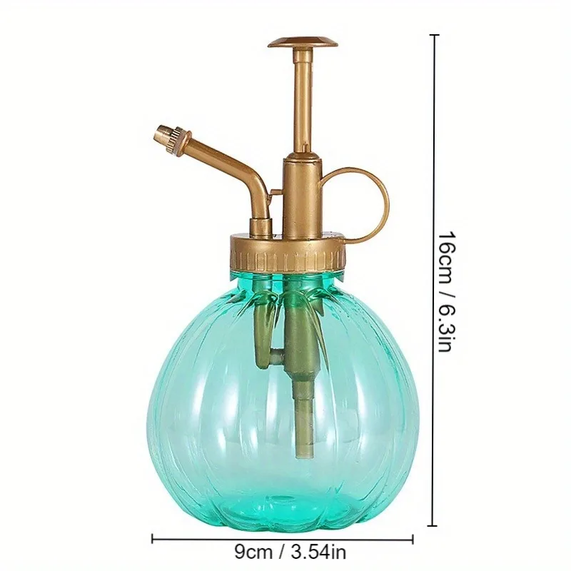 Maceta de plástico creativa con forma de calabaza, flor suculenta que levanta, aspersor colorido Vintage, prensa de jardinería, pulverizador de jardín, decoración
