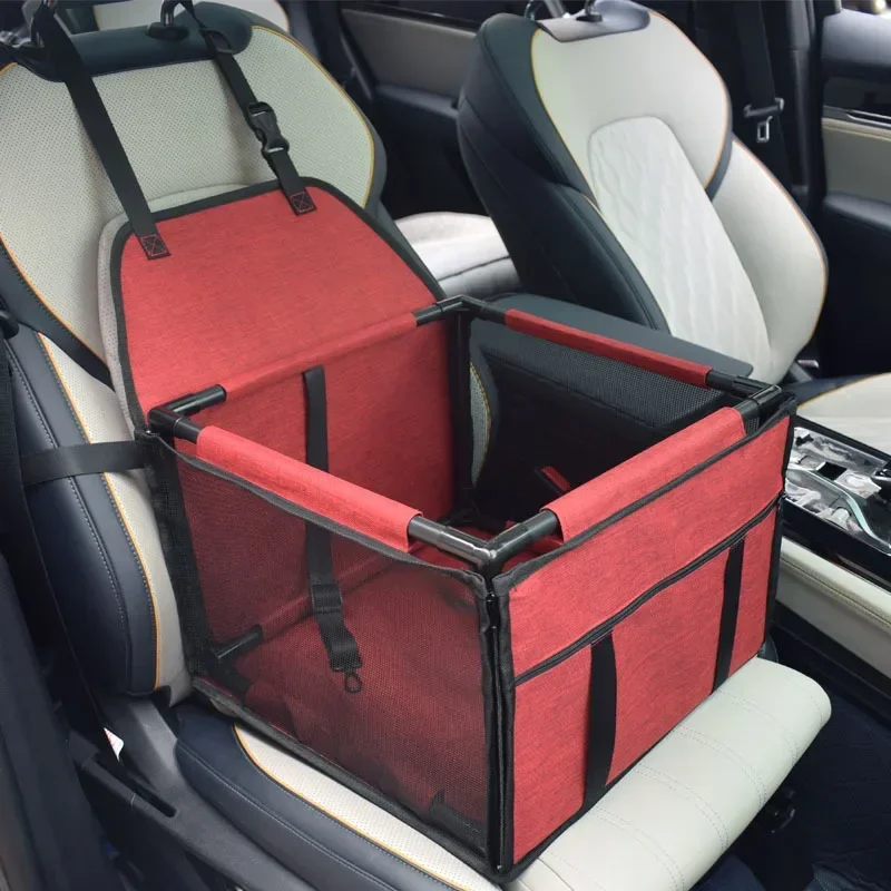 Funda de viaje para asiento de coche para perros, bolsa impermeable para transportar perros, hamaca de transporte para gatos, cesta para asiento de coche para perros pequeños y medianos