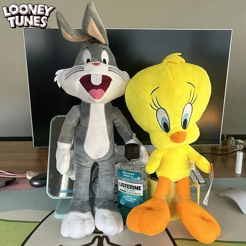 Nuevo Peluche Original de Bugs Bunny de Looney Tunes de 20 cm, Clásico Peluche de Tweety de la Serie Q de 32 cm, Peluche de Daffy de Lola Bunny