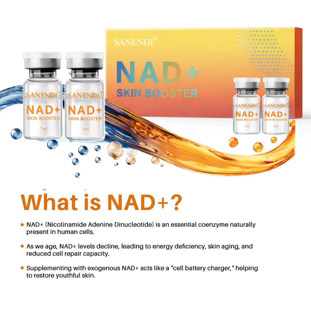 Sanendi NAD+ - Set de Cuidado Facial Coreano con Suero de ADN de Salmón, Péptidos de Cobre, Esencia de Ácido Hialurónico, Hidratante y Revitalizante para la Piel