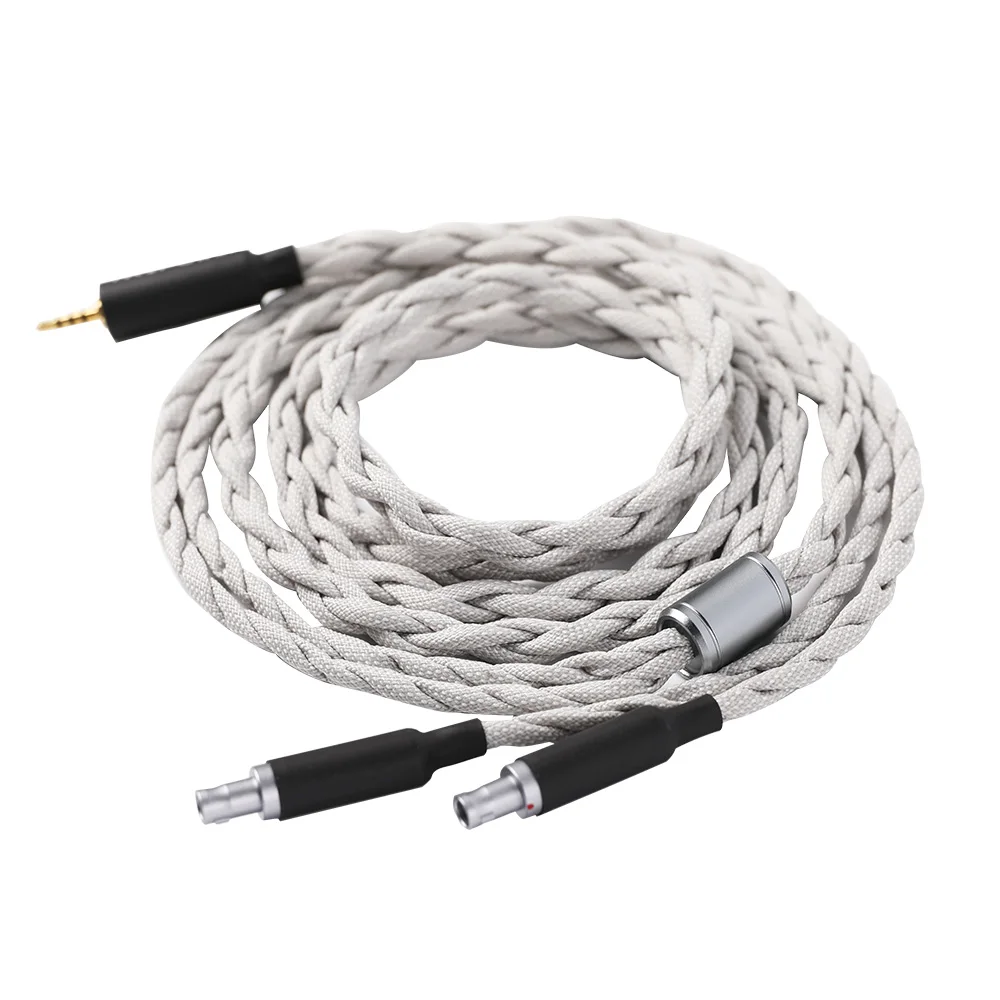 Tripowin-cable de actualización de auriculares Chapado en plata, cristal de cobre único de alta pureza, longitud de 1,5 m, Altura de 26AWG