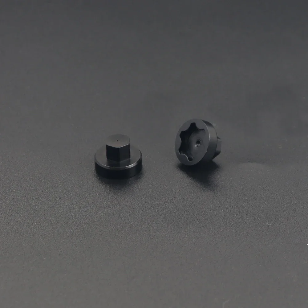 Tapa central de llanta de rueda de Metal, tapa antipolvo, tuerca M4, 4 Uds. Para 1/10 coche trepador de control remoto Axial SCX10 D90 TRX4 TF2 CC01 Capra Upgrade