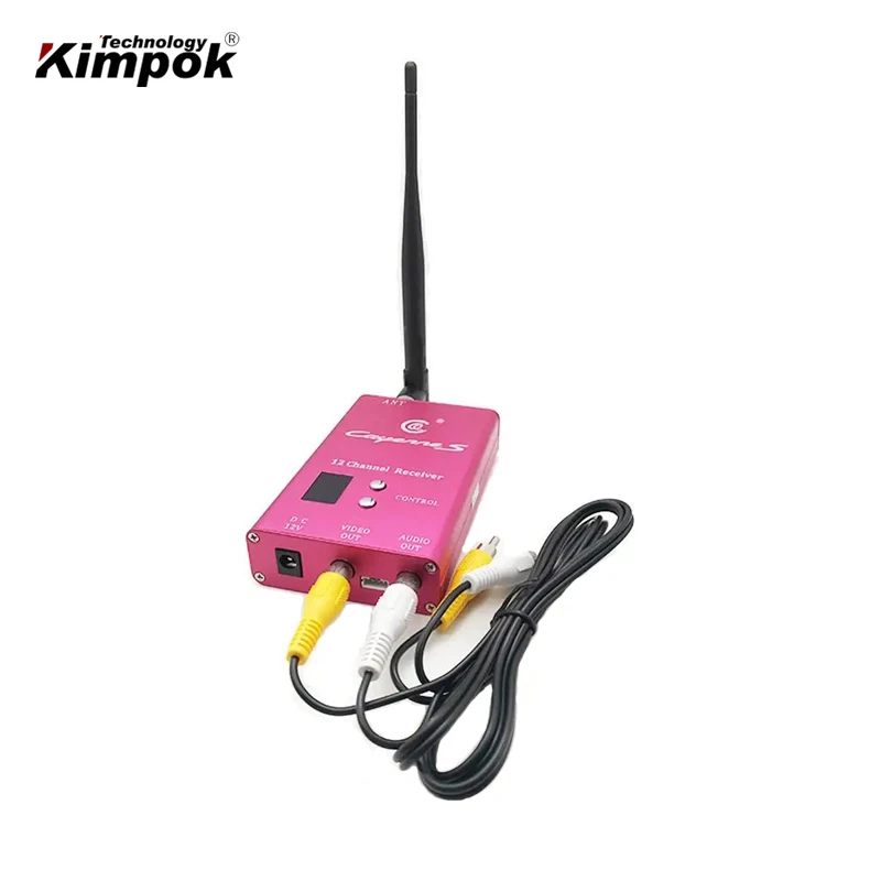 Transmisor y receptor de vídeo UAV FPV de 40 km, 1,2 Ghz, 1,3 Ghz, con drones de 8 W, enlace de vídeo de 8 canales