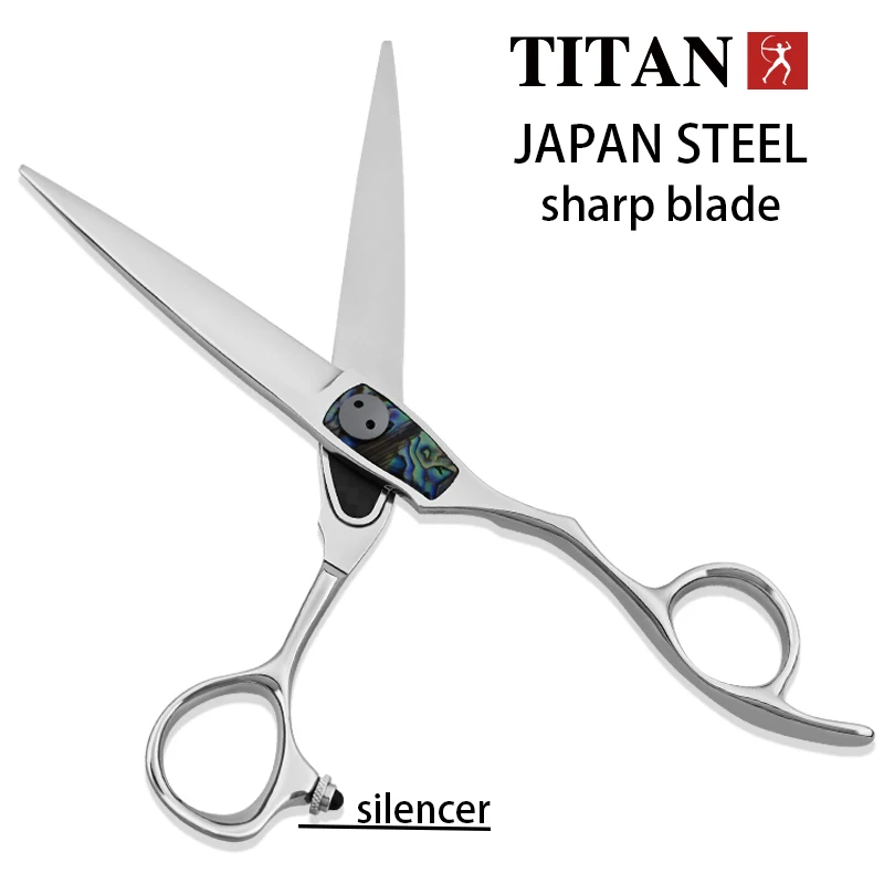 Tijeras de peluquero profesionales TITAN, herramienta de corte de pelo para adelgazar, tijeras de peluquería de acero cnc vg10 de 6 pulgadas