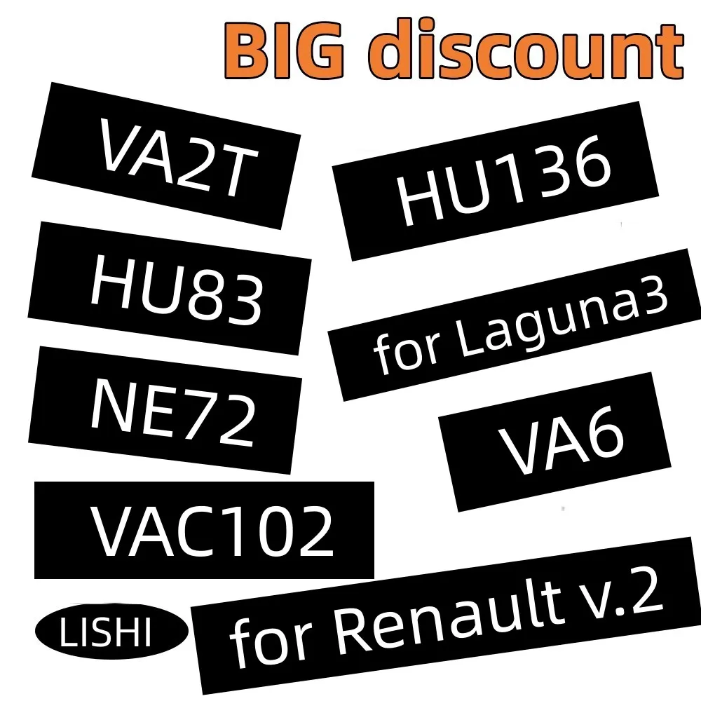 Lishi 2 en 1 HU162T (8) HU162T 9 CORT HU162T 10 CORT HU162T9IGN