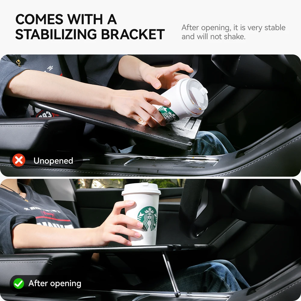 Mesa de escritorio YZ para Tesla Model 3/Y/YL Highland Juniper 2021-2026, bandeja para volante de coche, mesa para ordenador portátil, mesa para comida, mesa de oficina portátil
