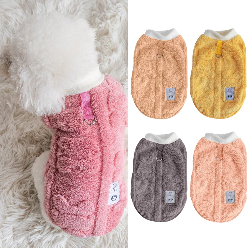Jersey cálido de invierno para cachorros y gatitos, ropa de lana suave para perros, ropa para mascotas para perros pequeños, ropa para Chihuahua Bulldog, suéter para perros