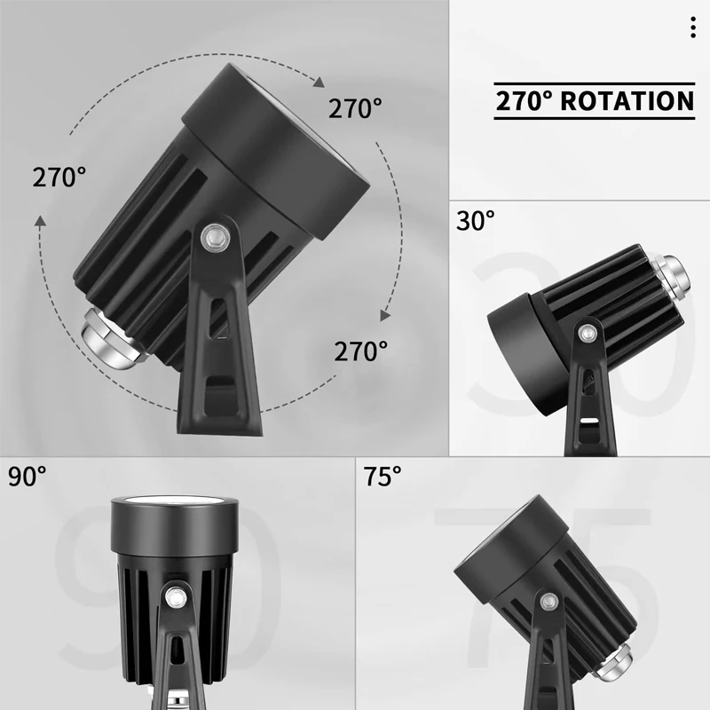Foco de luz LED para interiores, Lámpara decorativa de 5W, regulable, para planta en maceta, para el hogar y la sala de estar