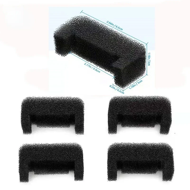 Filtros de fuente para mascotas, dispensador de agua de espuma para mascotas, esponja de filtro para fuente de agua de gato de 85oz/2,5l, algodón de repuesto, 4/6/8/12/16 Uds.