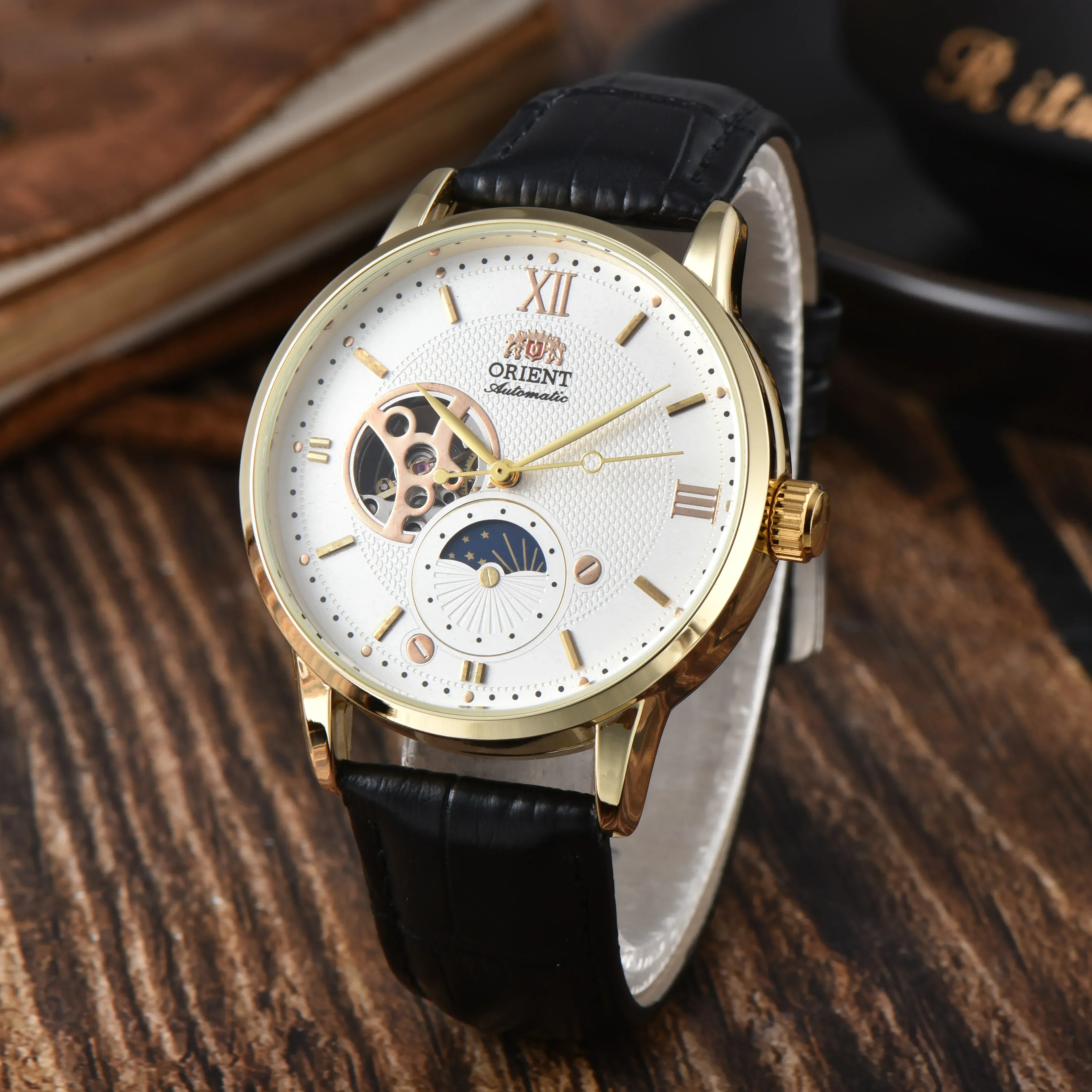 Orient Store Orient Sport Reloj Mecánico Automático Unisex Sol, Luna, Estrellas, Hora Mundial, Resistente al Agua, a Prueba de Golpes, Funciones Completas