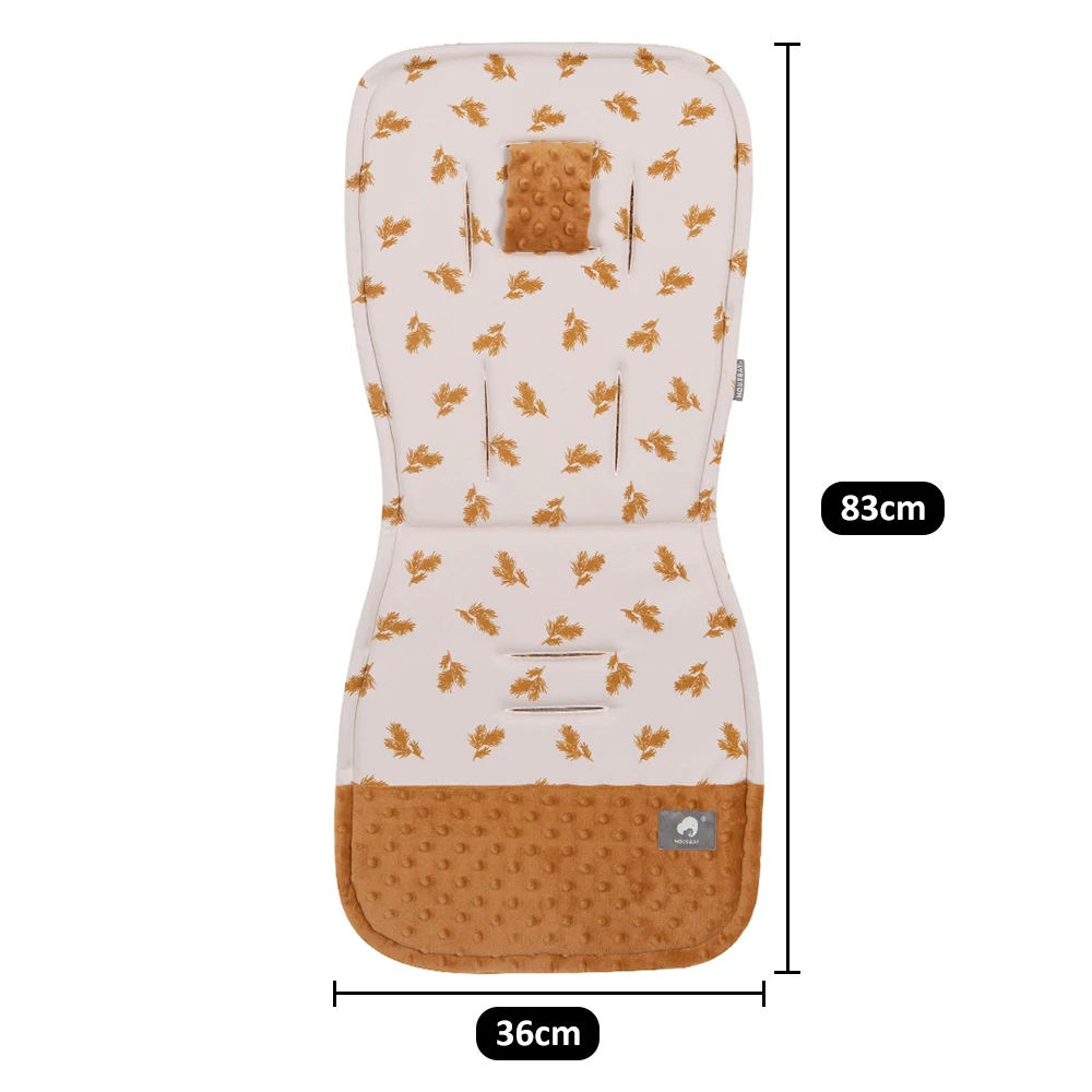 Cojín para cochecito, cochecito Universal transpirable para niños, asiento de carrito de coche, colchón, almohadilla suave para pañales, accesorios de cochecito de bebé de algodón