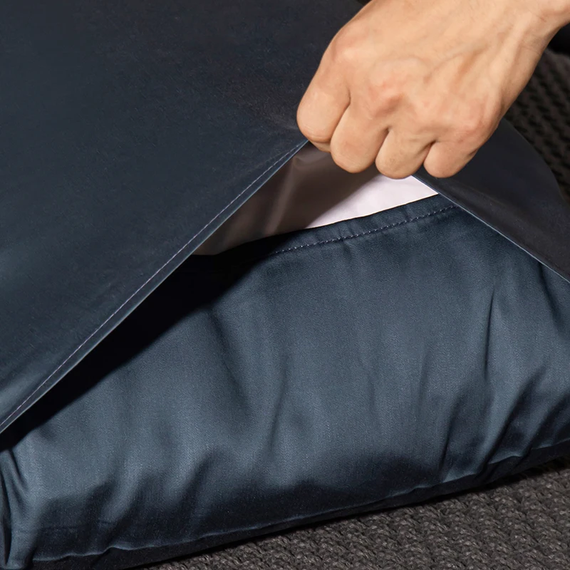 Funda de almohada de seda de morera 100 Natural, funda de almohada de alta calidad, funda de sobre de Color sólido, funda de almohada para dormir