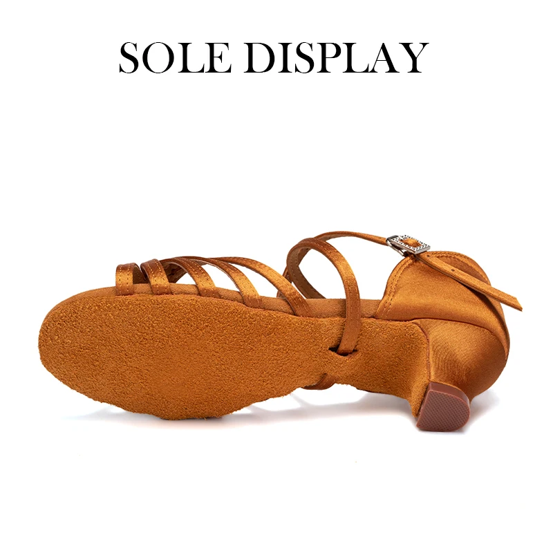 Zapatos de baile latino para niñas y mujeres, zapatos de salón modernos para baile de Tango y Salsa, zapatos de entrenamiento de tacones medios