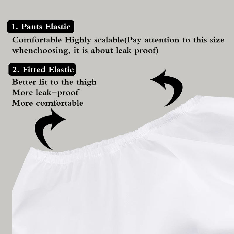 Pañal de tela reutilizable para adultos, cubierta extraíble, pantalones para incontinencia, protección impermeable para ir en la parte superior con pañales y calzoncillos, 2 uds.