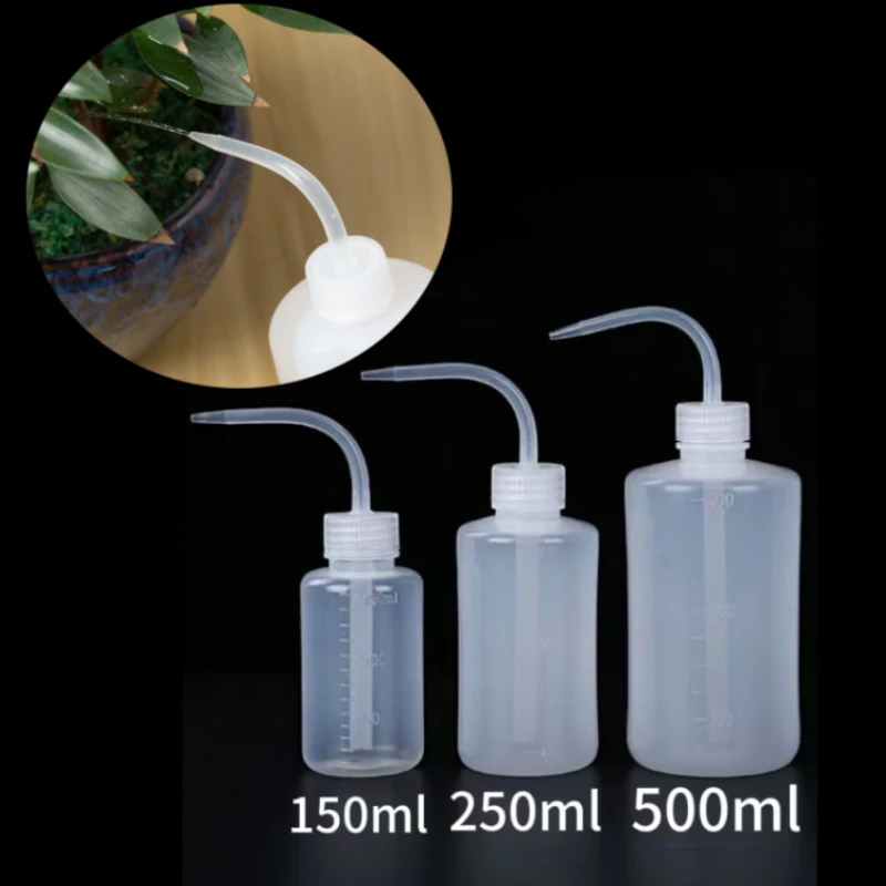 Tetera para vertido de pico de agua, herramienta para plantas suculentas, regadera de flores, botellas exprimibles con herramientas de jardinería, 150/250/500mL