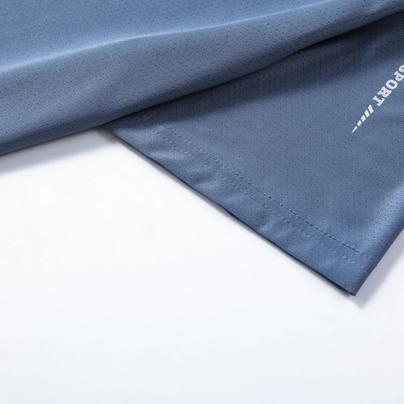 CHRLCK-camisetas de secado rápido para correr para hombre, camisetas transpirables para senderismo y pesca, Camisa corta para deportes al aire libre de elasticidad suave, verano