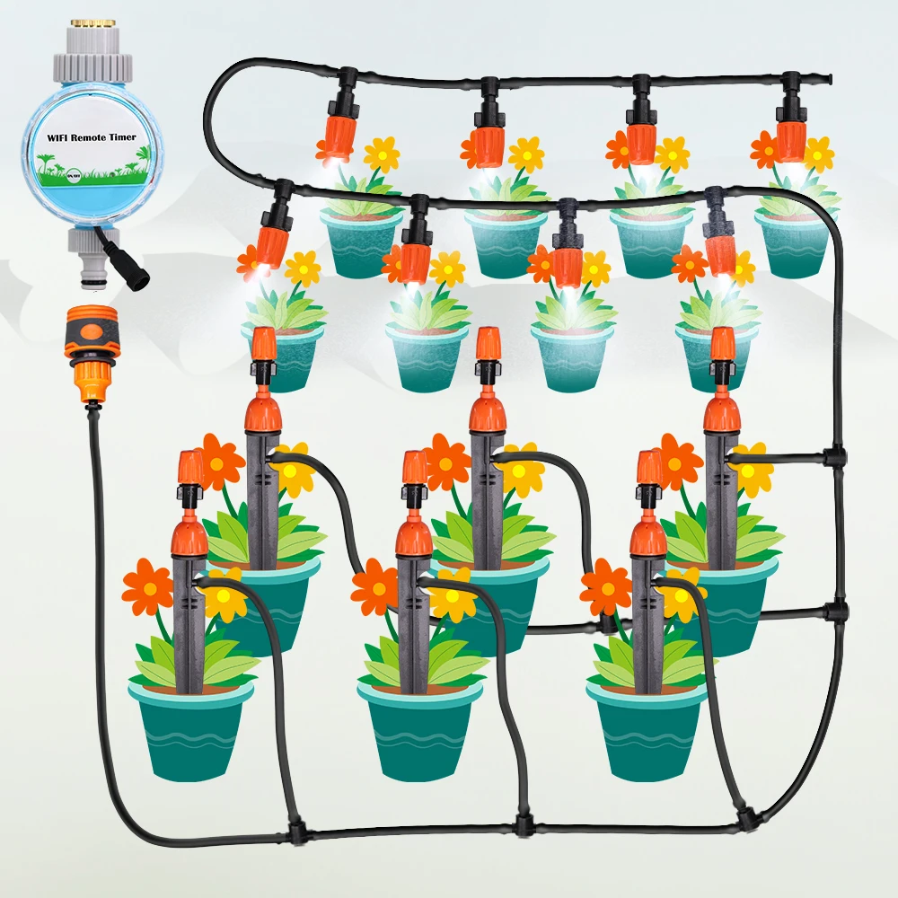 Manguera de riego de jardín de 5M-140M, 1/8 '', 1/4'', 3/8'', tubo suave de PVC, Micro tubo de riego por goteo, plantas de agua, flores, Gareenhose