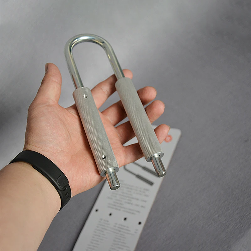 Ejercitador de fuerza de dedo con agarre de mano ajustable en forma de U para Fitness, desarrollador de músculos de muñeca y brazo, fortalecedor de potencia de 50-130kg/80-180kg