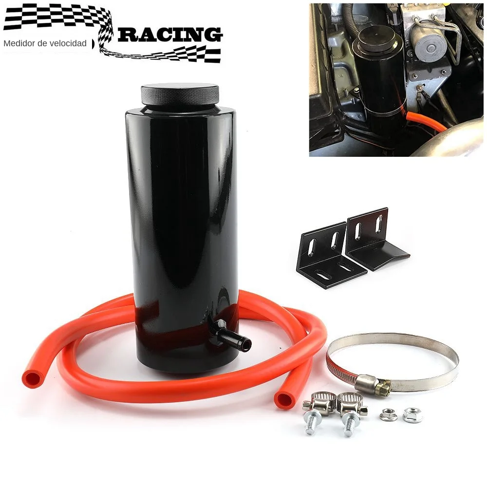 Tanque de refrigerante Universal para radiador, tanque de expansión de refrigerante de 800ml, botella de captura de refrigeración, depósito de desbordamiento, estilo de aluminio para coche
