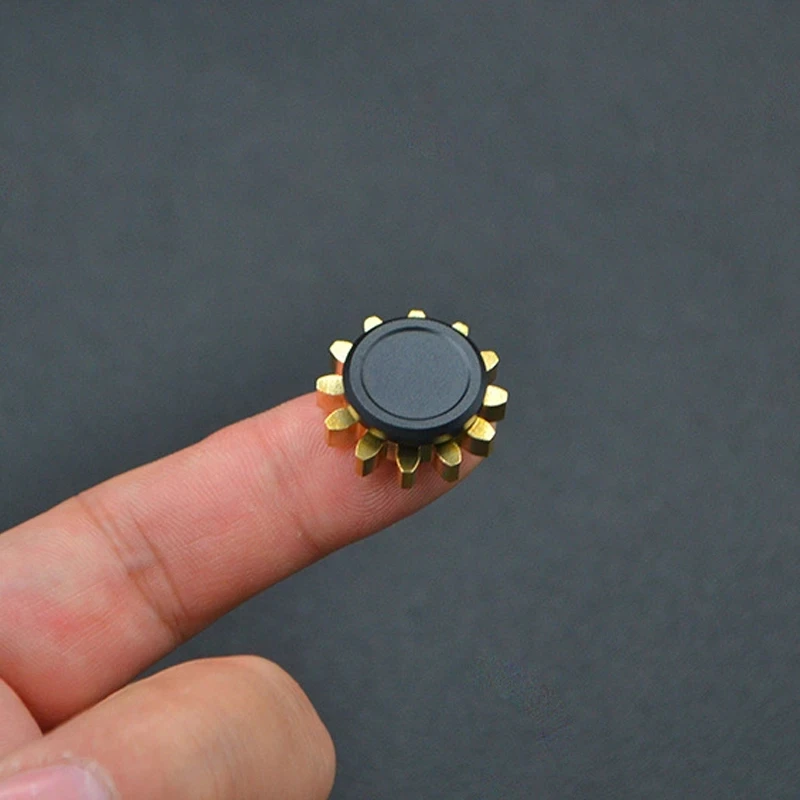 Fidget Spinner Mini engranaje de Metal giroscopio juguete antiestrés portátil adultos aliviador de estrés autismo TDAH niños cumpleaños regalo de Navidad